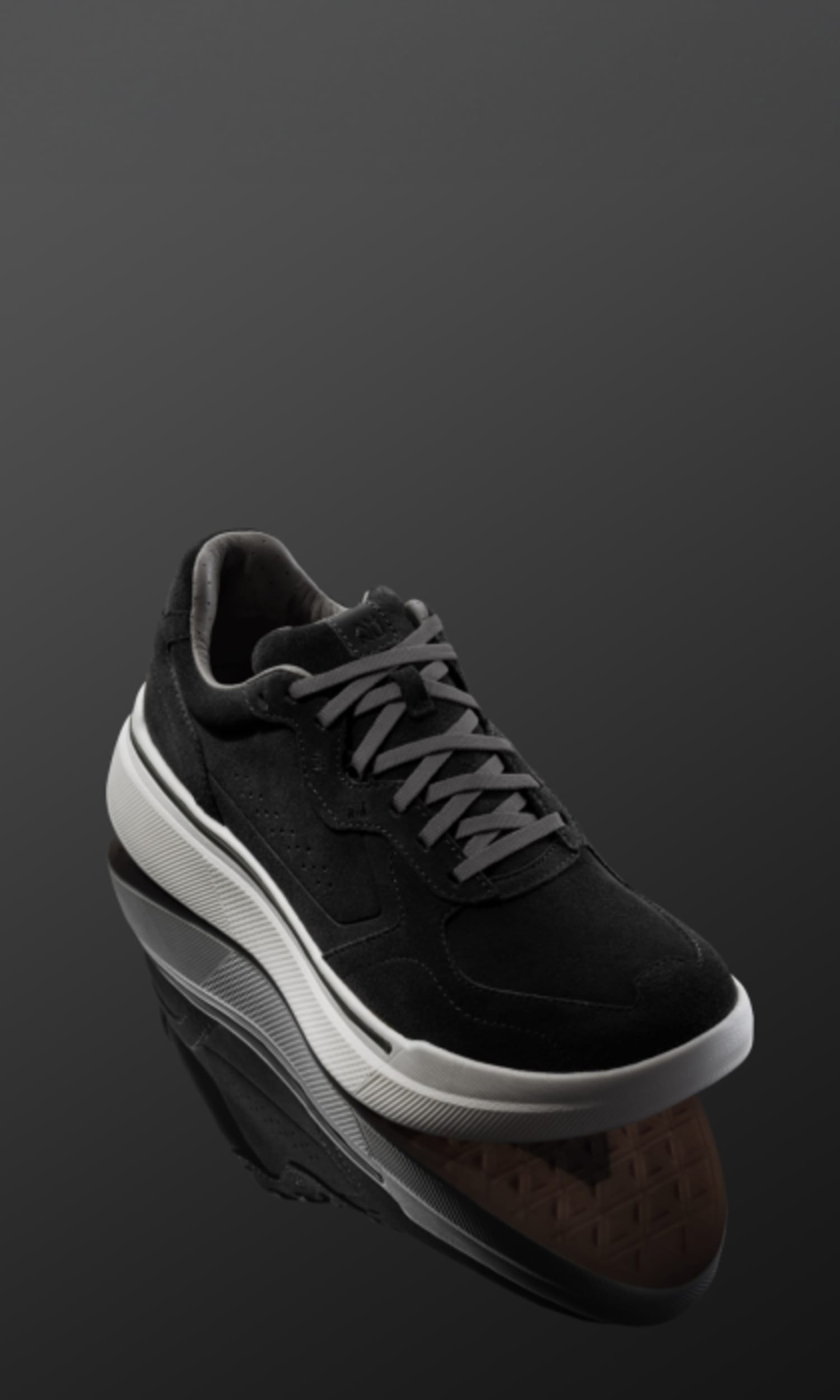 An Ahnu '1.1 Sequence Sude' shoe.