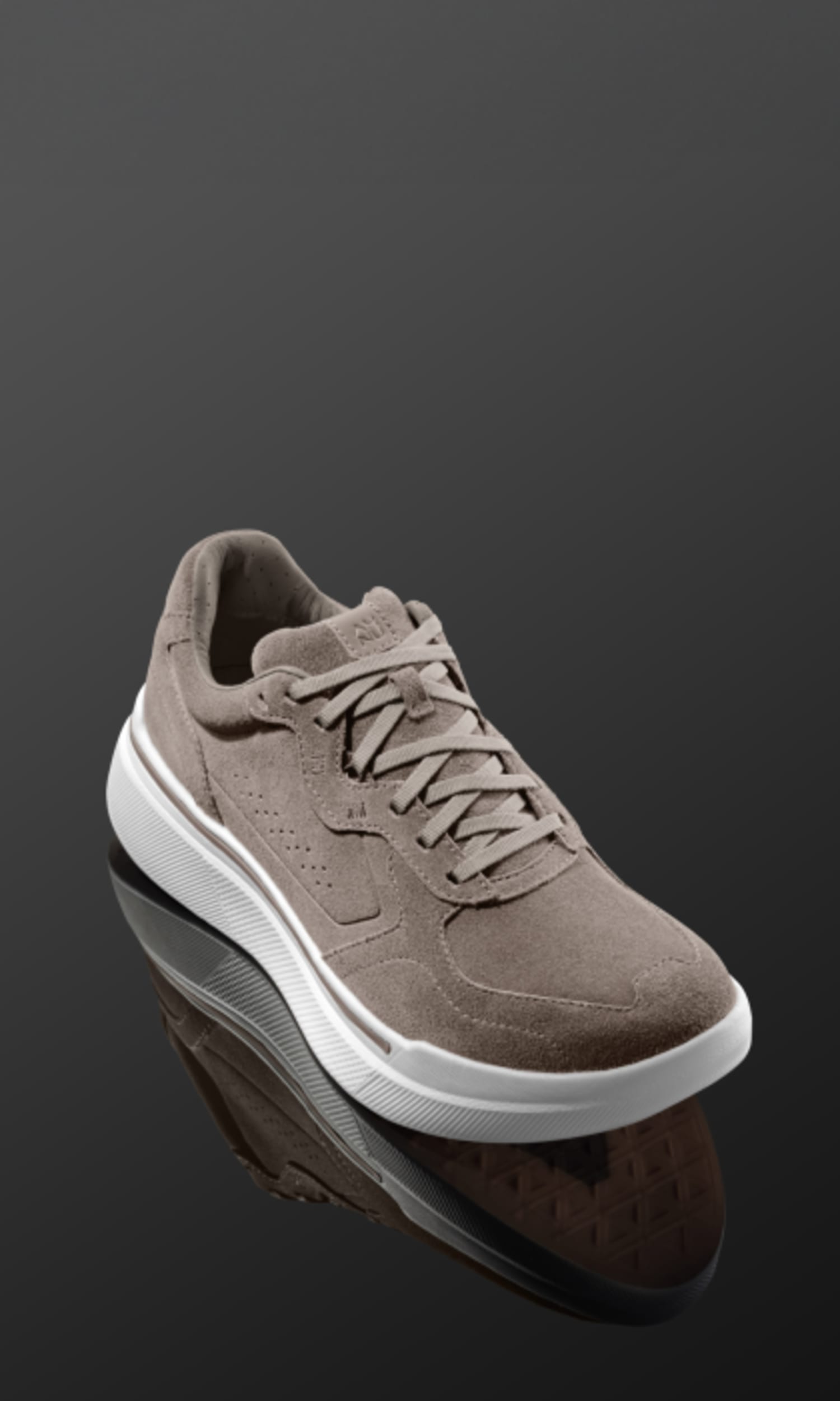 An Ahnu '1.1 Sequence Sude' shoe.
