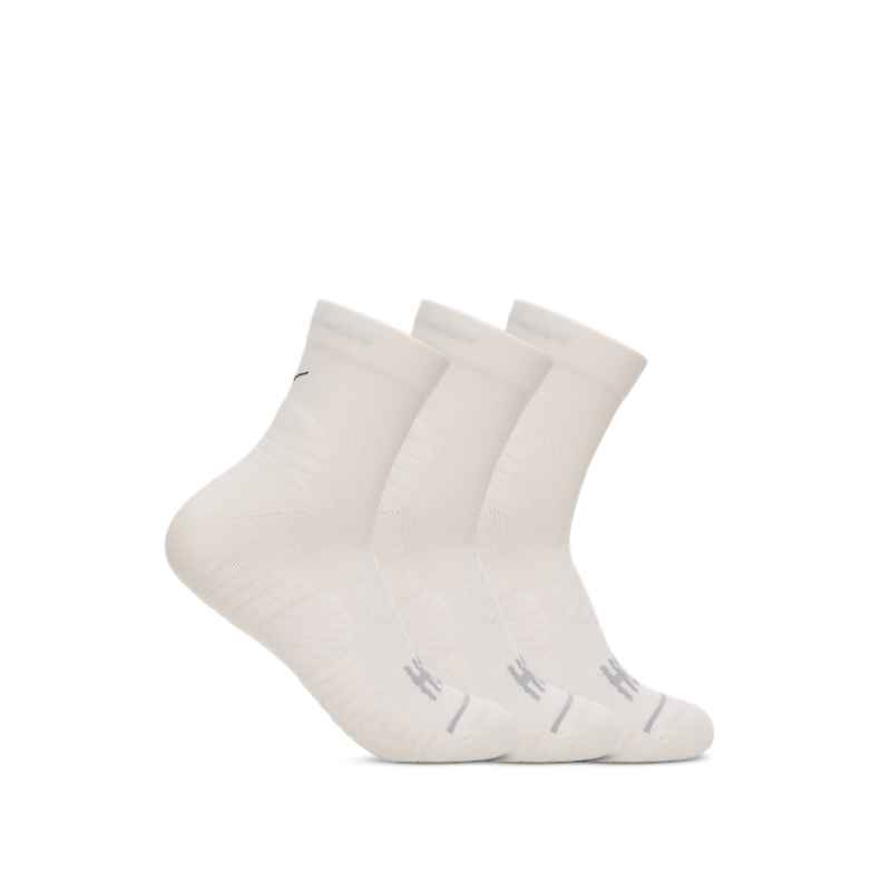HOKA No-Show Run Sock 3Pk — WHTWH