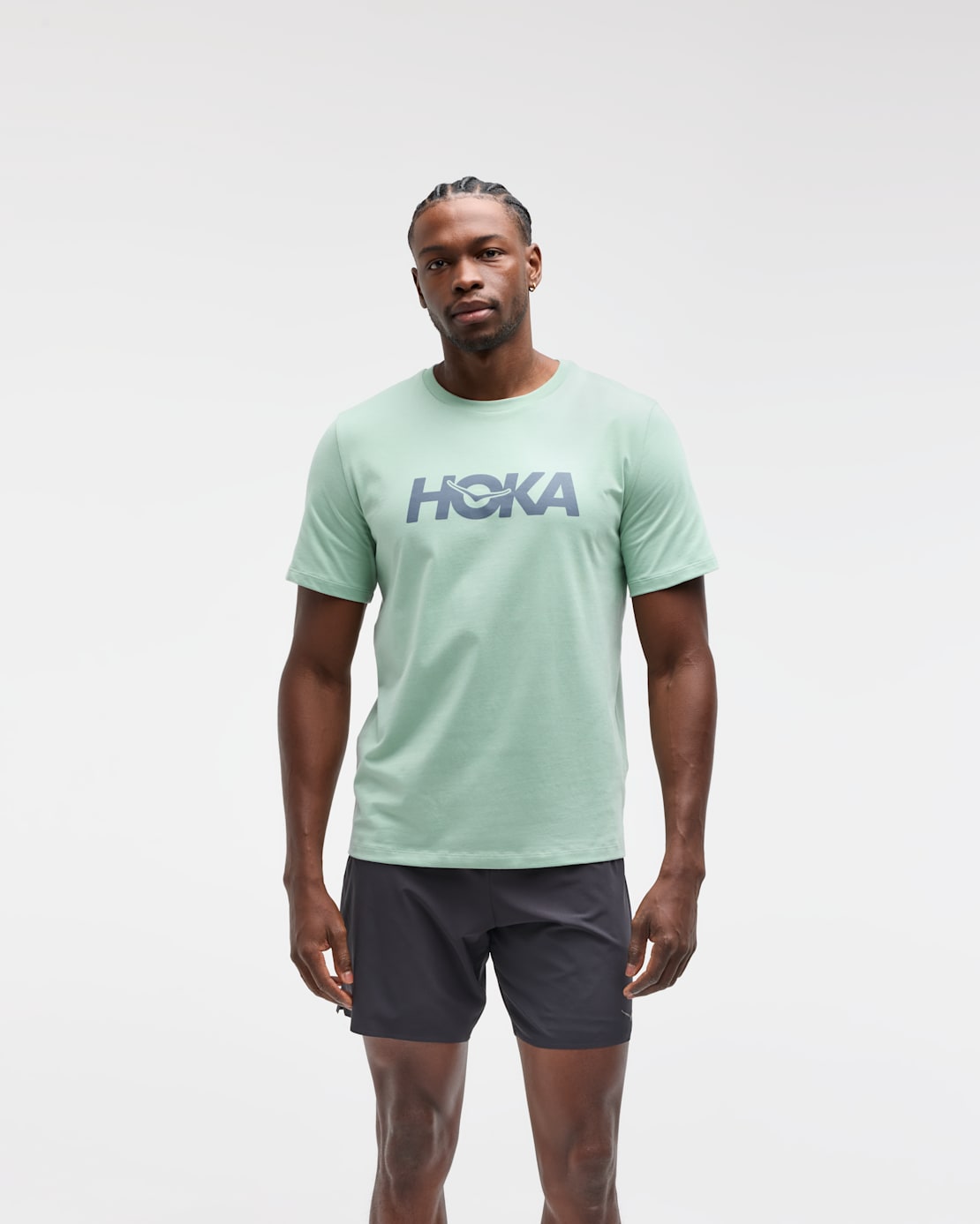 T-shirt en coton à logo centré, manches courtes