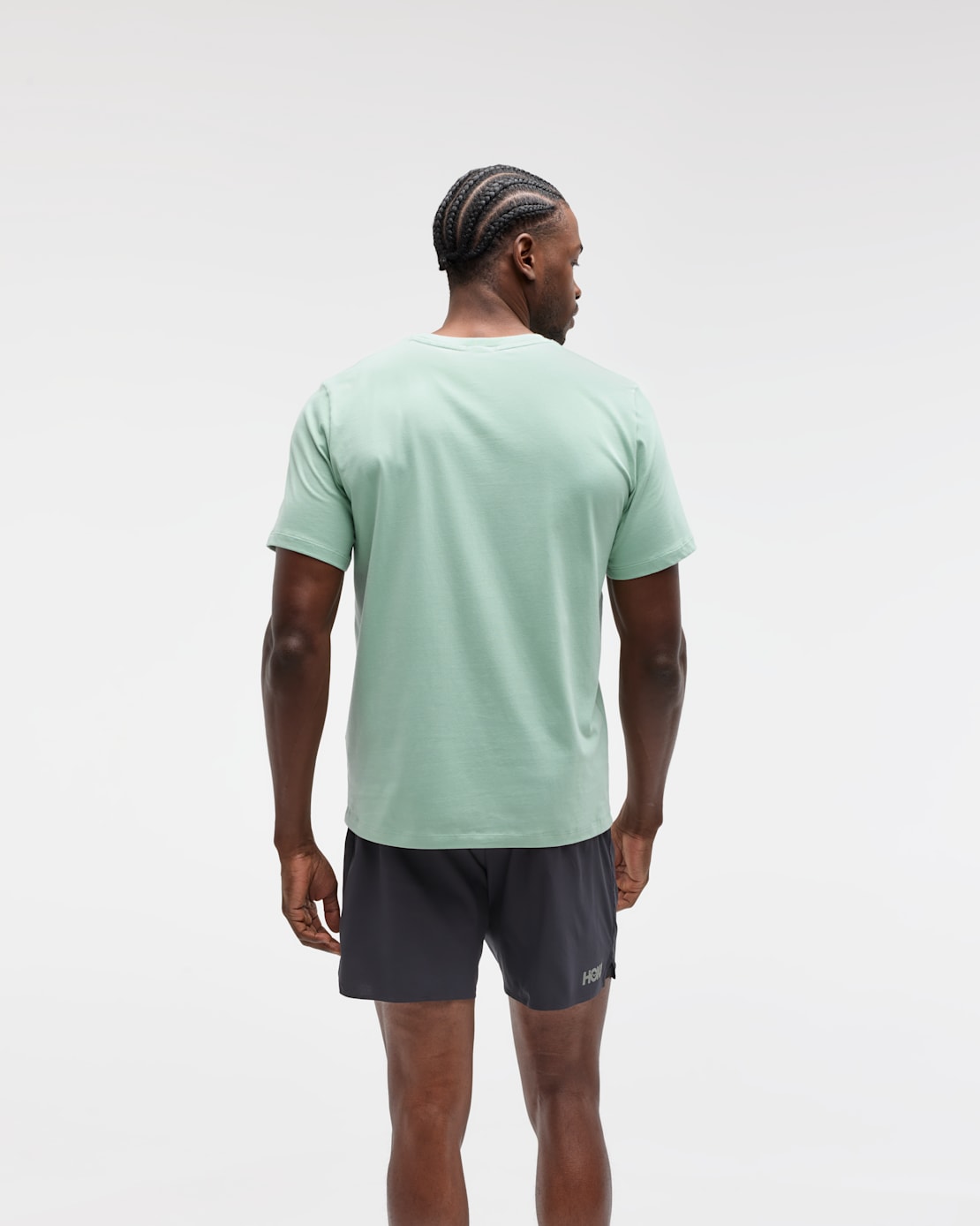 T-shirt en coton à logo centré, manches courtes