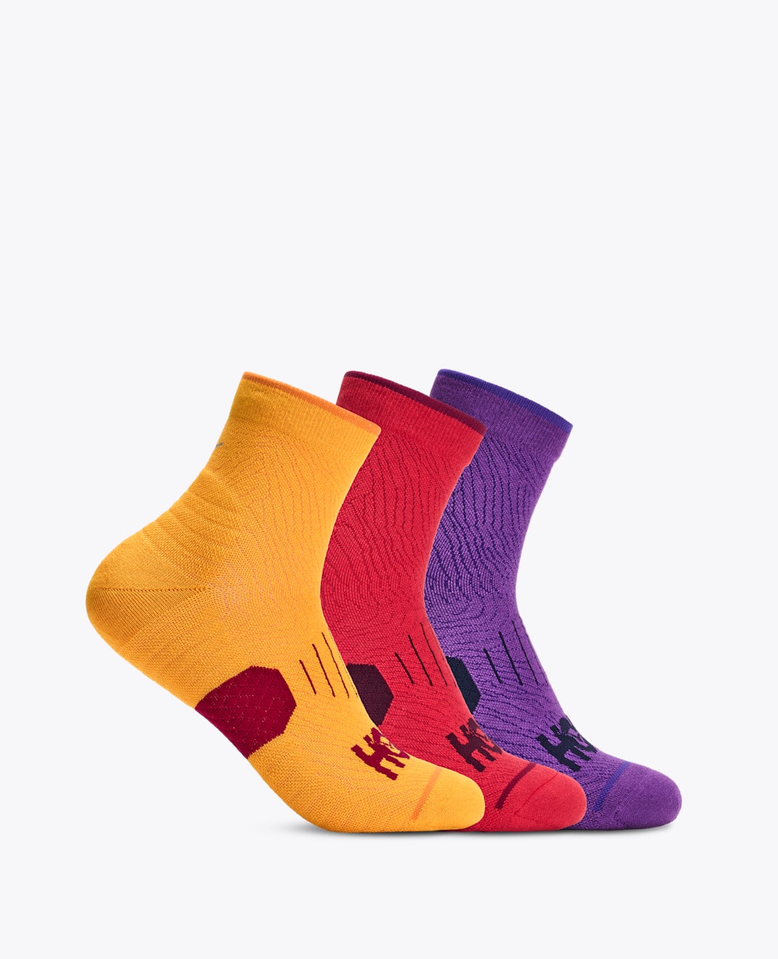 Chaussettes de course mi-mollet - Paquet de 3