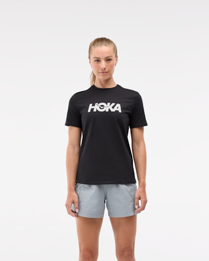 T-shirt en coton à logo centré, manches courtes T-shirt en coton à logo centré, manches courtes