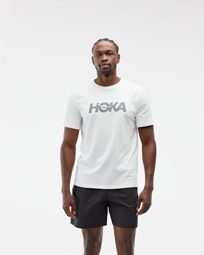 T-shirt en coton à logo centré, manches courtes