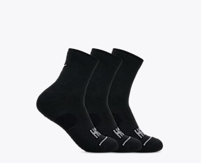 Chaussettes de course mi-mollet - Paquet de 3