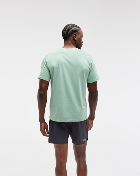 T-shirt en coton à logo centré, manches courtes