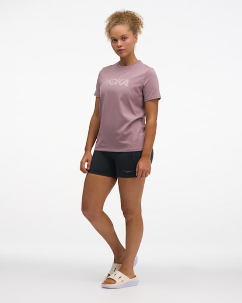 T-shirt en coton à logo centré, manches courtes