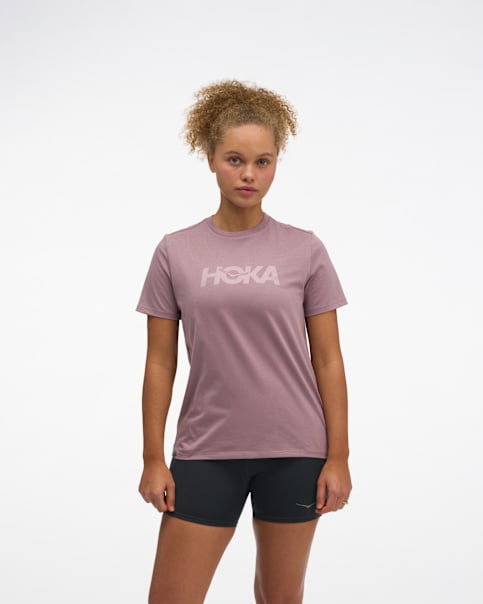 T-shirt en coton à logo centré, manches courtes
