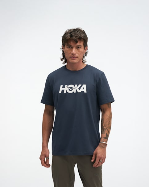 T-shirt en coton à logo centré, manches courtes