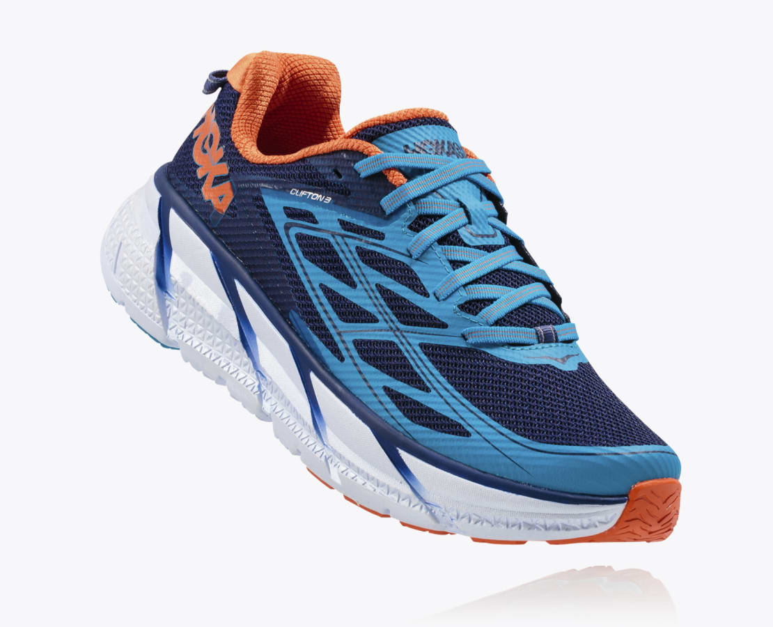 【オープニングセール】 HOKA ONE ONE® Men's CLIFTON 3 All Purpose Running Shoes ライト・ランタン