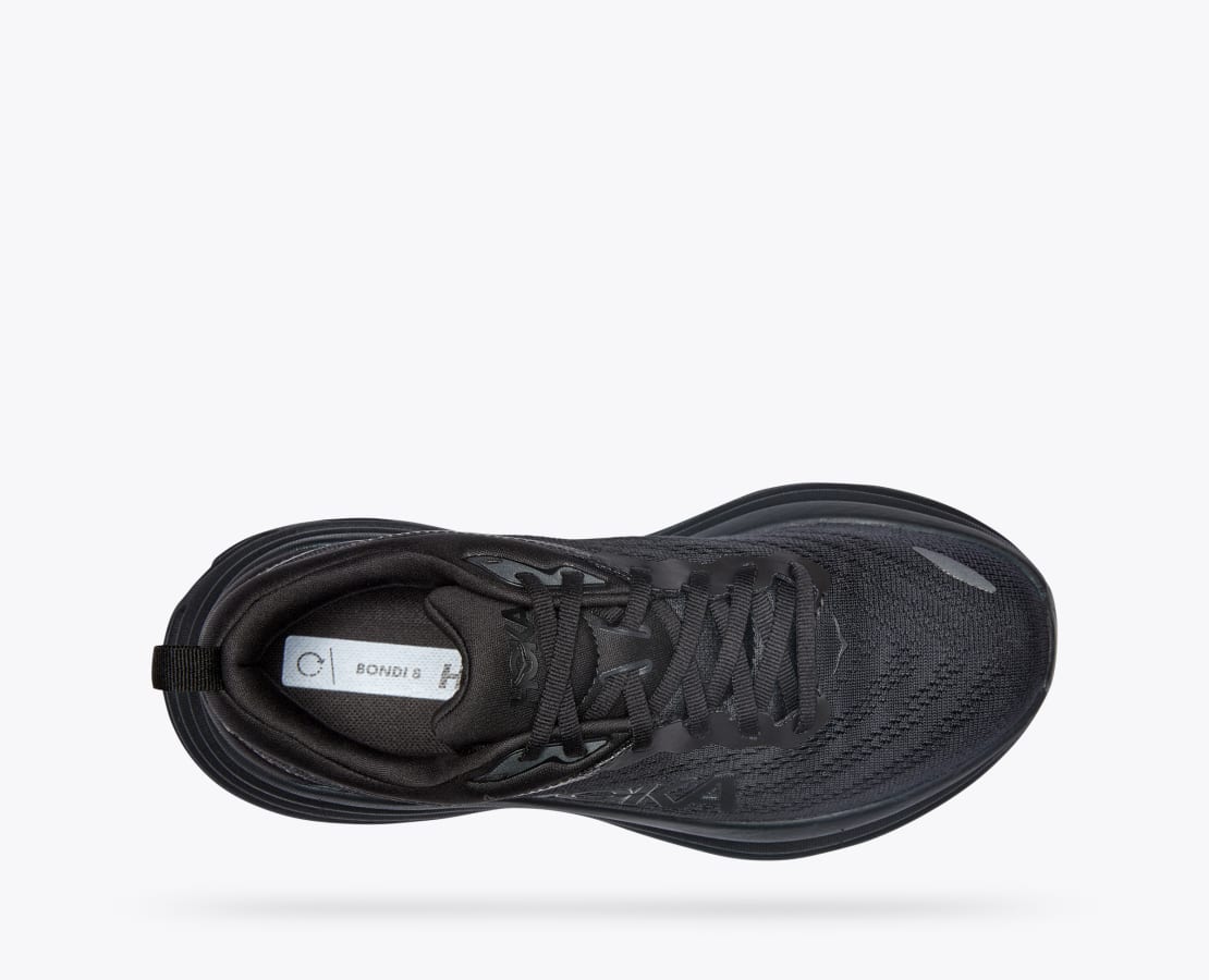 Amazon.com | Hoka Men's Bondi 8 Sneaker, Black/White, 11.5