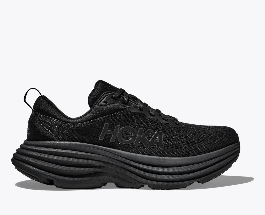  Hoka Men's Bondi SR Sneaker, Black/Black, 7.5