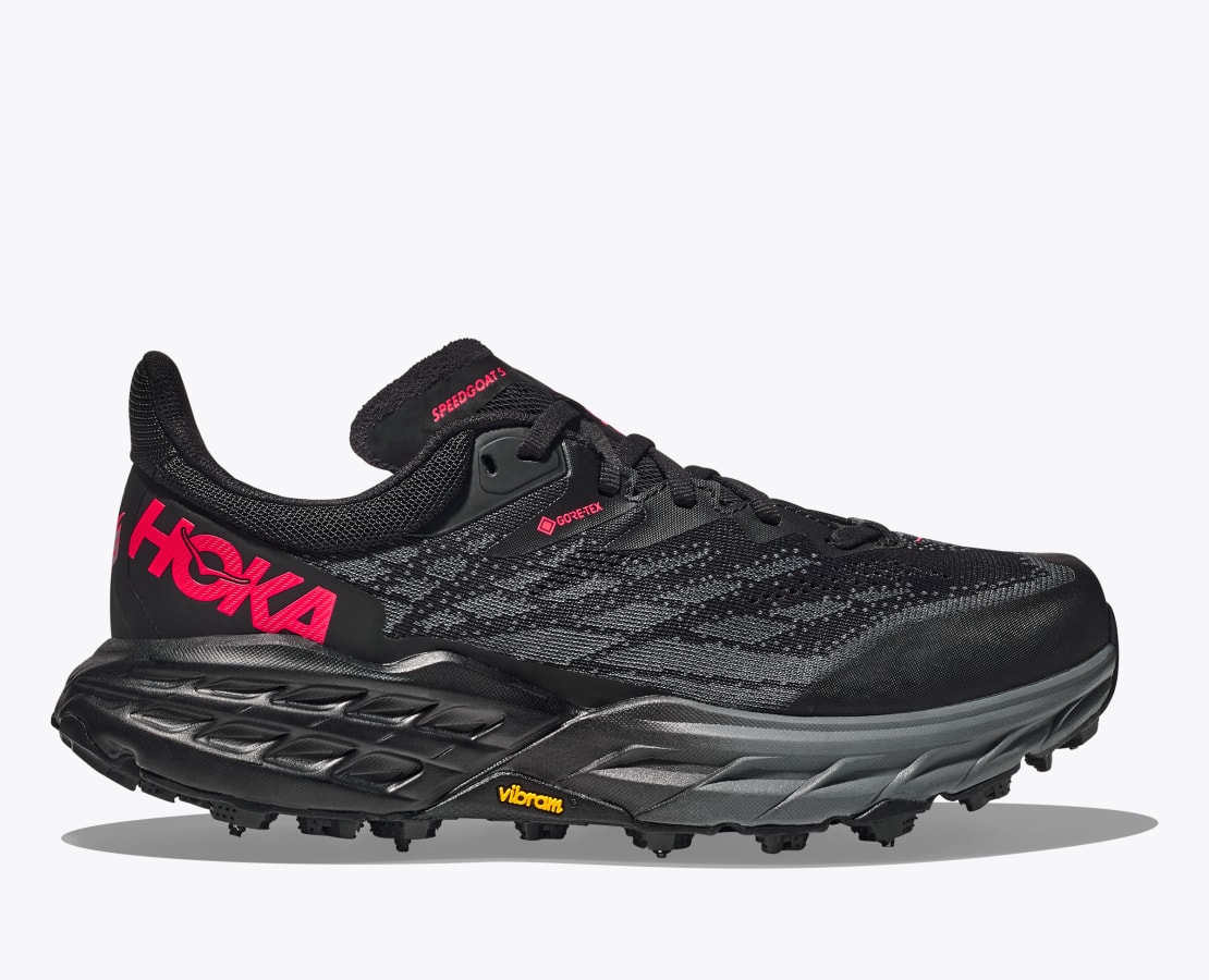 HOKA - Speedgoat 5 GTX Spike - Zapatillas de trail running - Black / Black  | 10 - Regular (US)