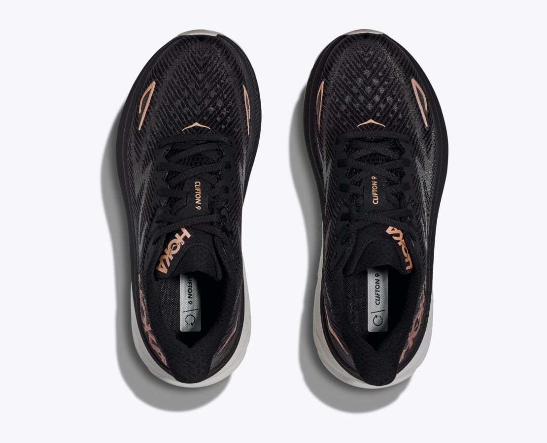 Hoka black deals and rose gold