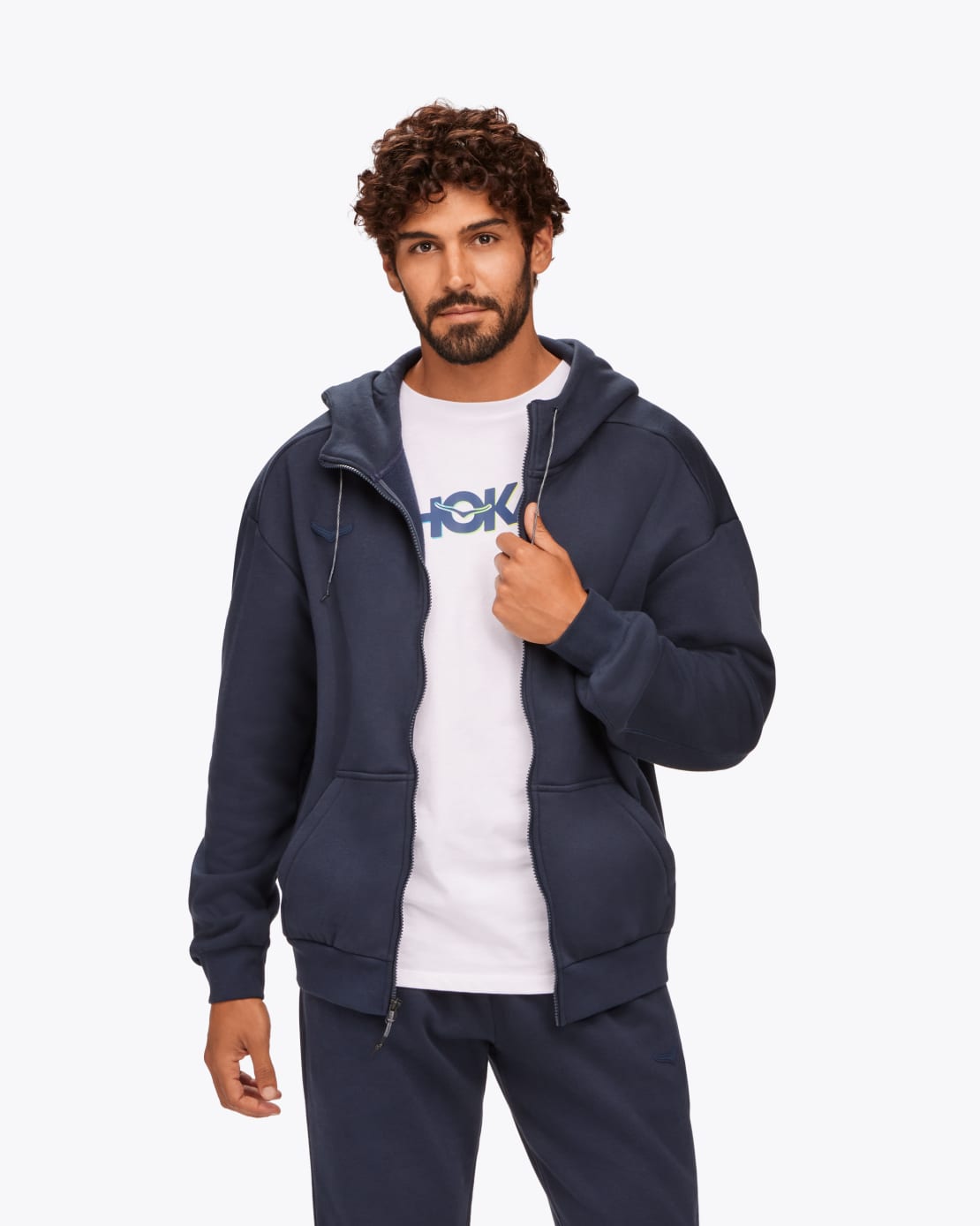 HOKA ONE ONE HOKA Essential Full Zip Hoodie for Men HOKA ONE ONE