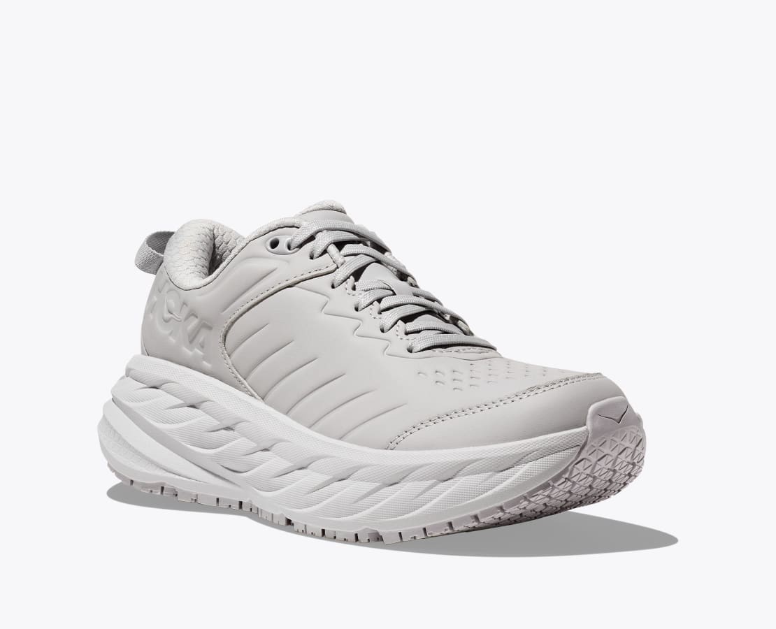 Women s Bondi SR Cushioned Leather Slip Resistant Shoe HOKA