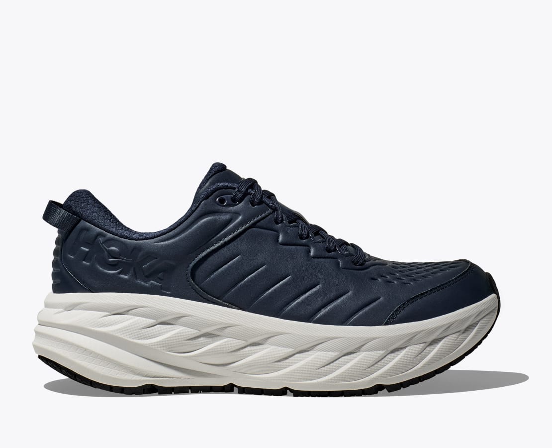 OUTLET SALE- 訳あり品など大放出 Men's Bondi HOKA® | Shoe Resistant Slip Leather Cushioned SR 靴