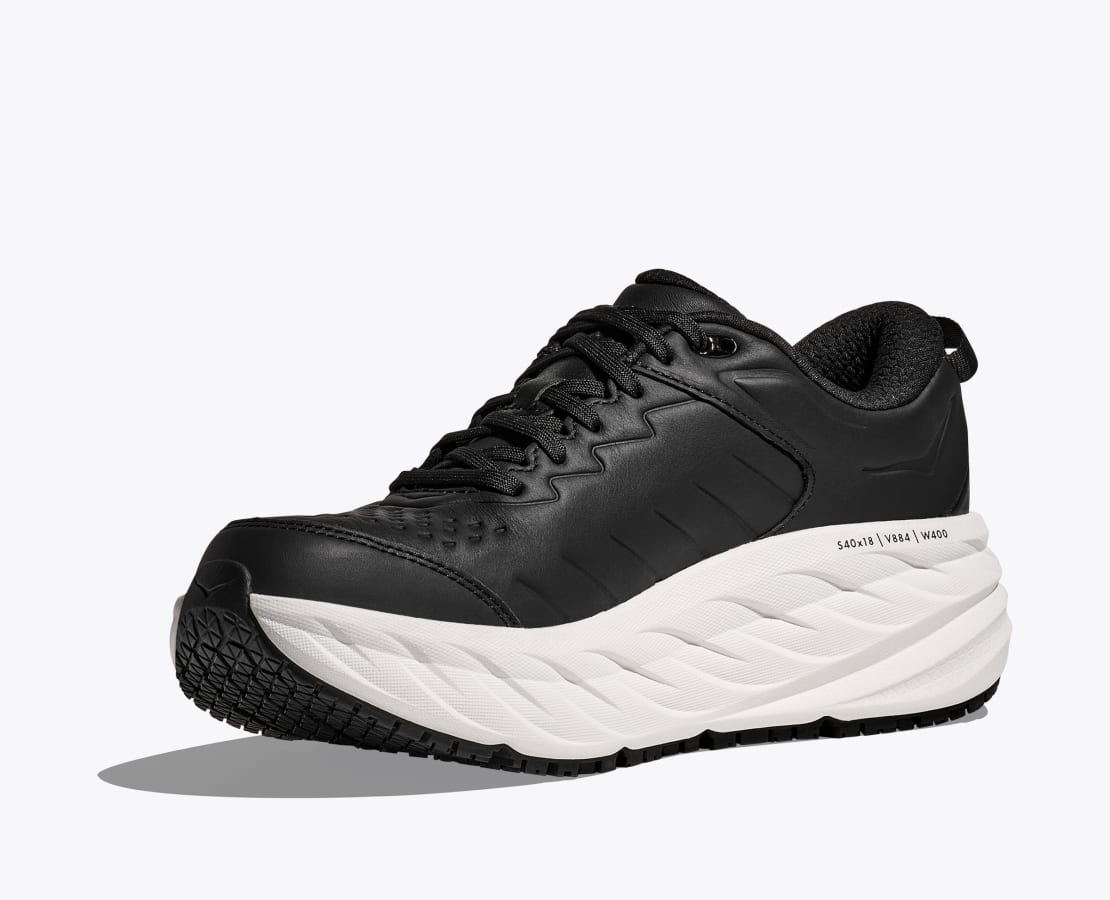Men's Bondi SR Cushioned Leather Slip Resistant Shoe | HOKA®