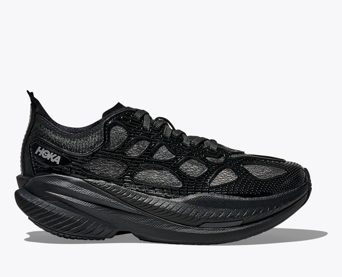 とー　【ほぼ新品】　26.5 HOKA M MACH X2 ホカオネオネ HOKA M MACH X 2 (MENS) BLACK / ELECTRIC AQUA – Runtrip Store