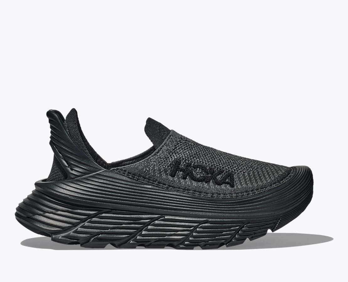 【一度だけ着用】HOKA RESTORE TC 27cm ブラック 一度だけ着用】HOKA RESTORE TC 27cm ブラック