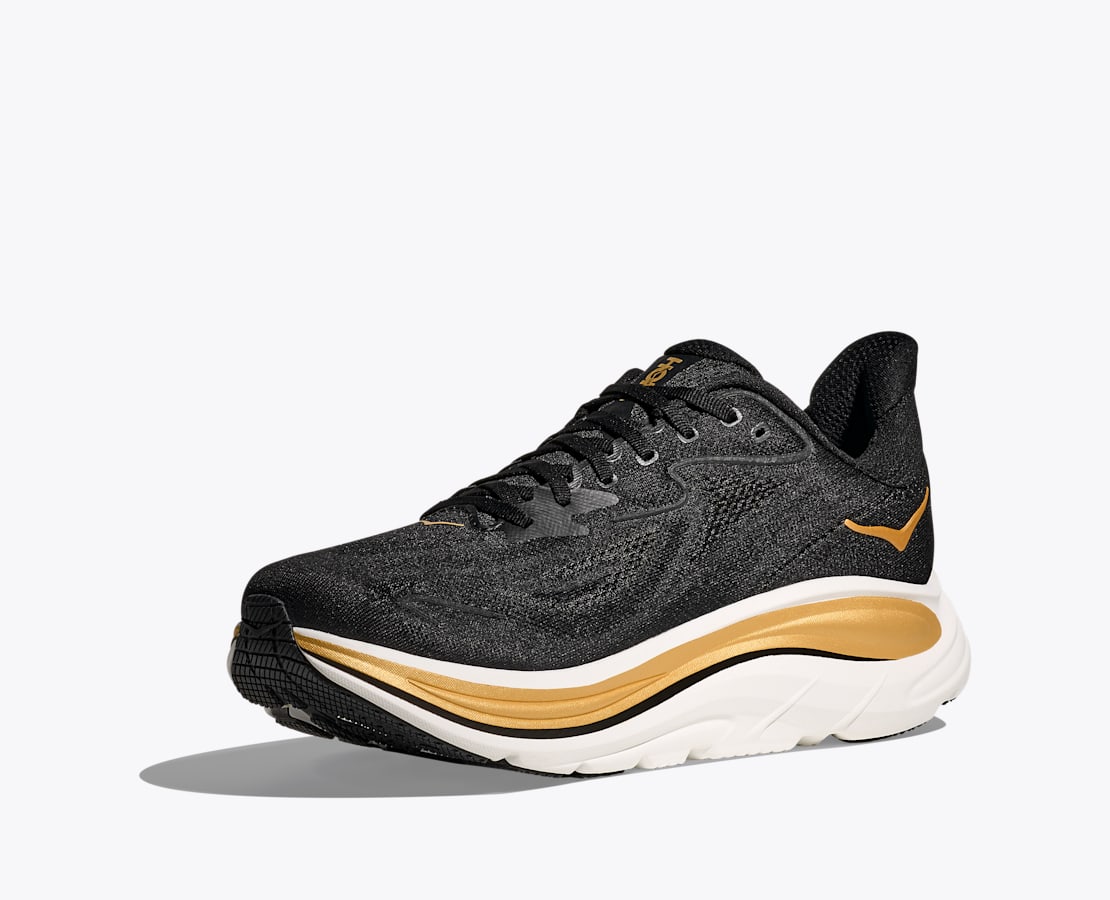 HOKA クリフトン CLIFTON 10 ブラック ワイド 23 HOKA CLIFTON 10 BLACK / BLACK（ホカ クリフトン 10-ブラック