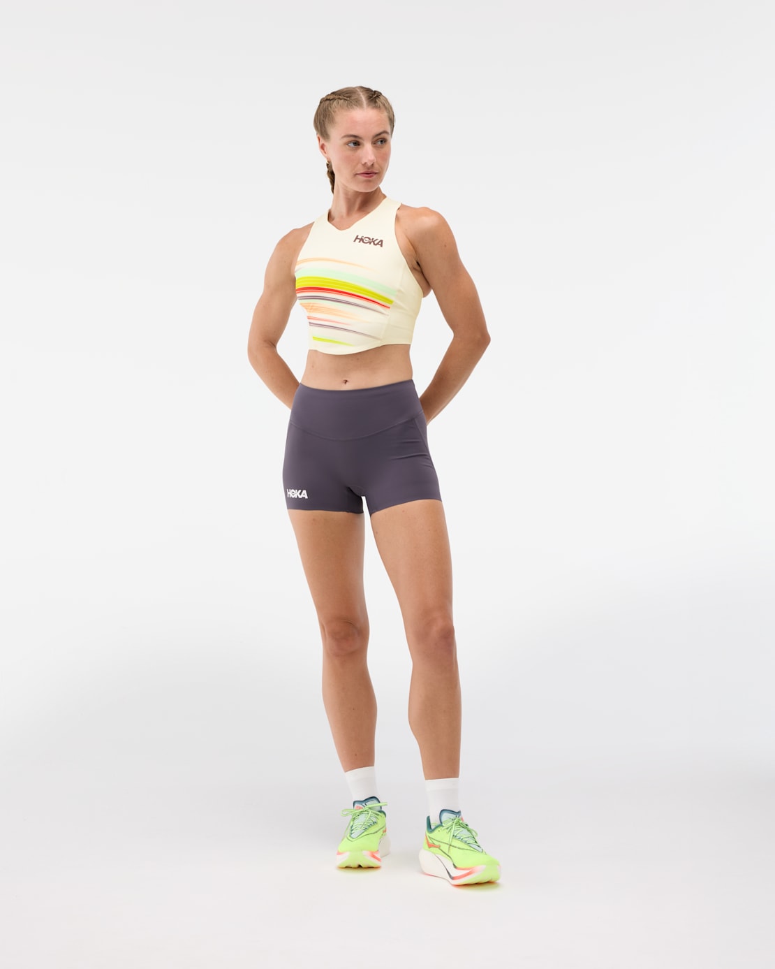 HOKA ONE ONE® Race Day Crop Bra for Women | HOKA ONE ONE®