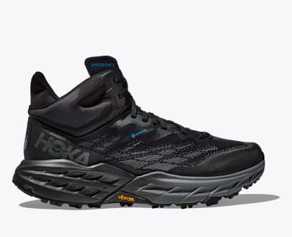 Hoka black running shoes new arrivals