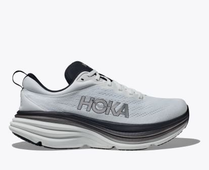 Hoka hotsell white sneakers