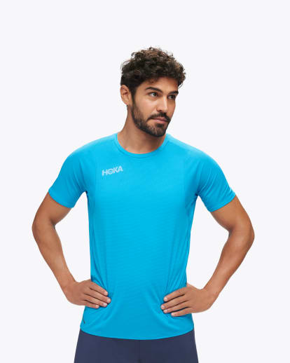 Hoka one one running online t shirt