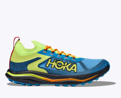 Chaussures trail running Hoka Homme, Hoka ZINAL M Evening Primrose/Blue  Coral pour homme