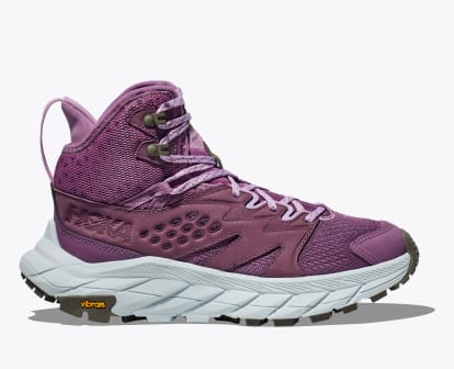 Purple walking boots shop