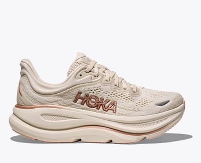 hoka one one white rose gold