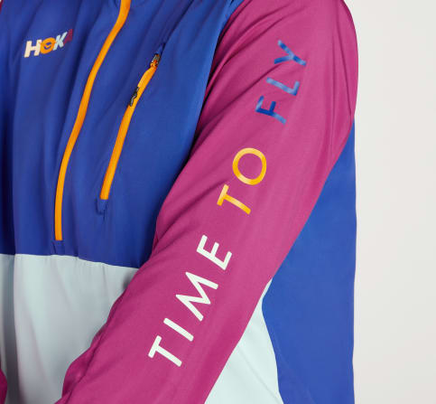 Adidas originals adiplore half zip store jacket with hood in purple