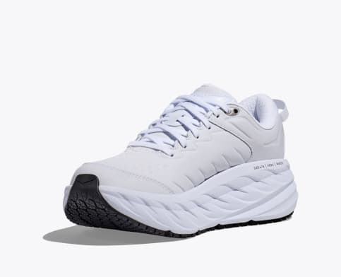 Hoka Bondi X Road Running Shoes - Men's, White/Evening Primrose, 11, D,  1113512-WEPR-11D — Mens Shoe Size: 11 US, Gender: Male, Age Group: Adults