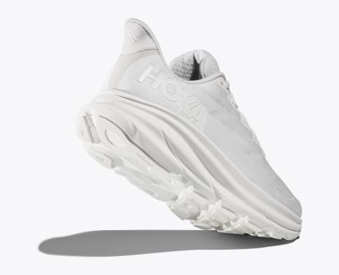 White hoka shop one one