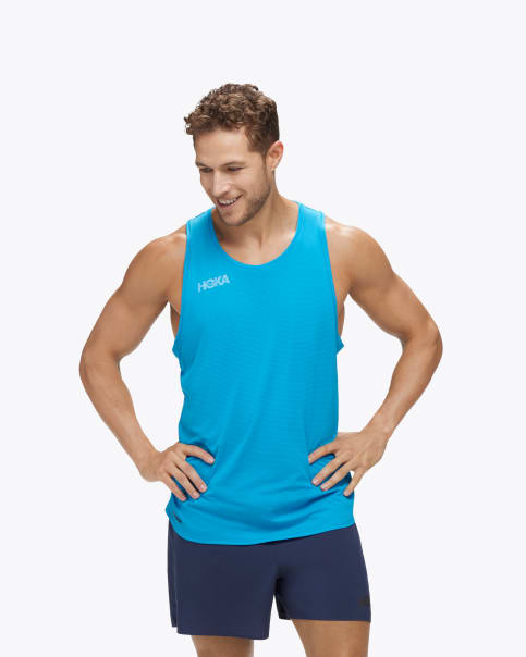 HOKA ホカオネオネ GLIDE SINGLET タンクトップ ランニング M HOKA ホカオネオネ GLIDE SINGLET タンクトップ ランニング M メンズ