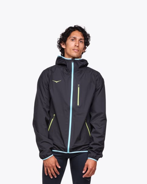 Hoka Tecksy Waterproof Jacket ブラック Men's Tecsky Waterproof Jacket | HOKA®