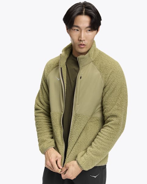 HOKA フリース　軽量　ベースキャンプフリース　M 試着の HOKA®公式サイト【ベースキャンプ フリース|BASECAMP FLEECE 1173090