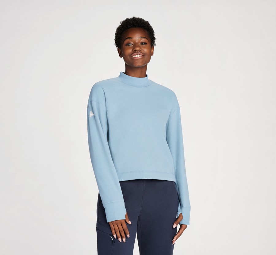 Ladies crew neck fleece shop
