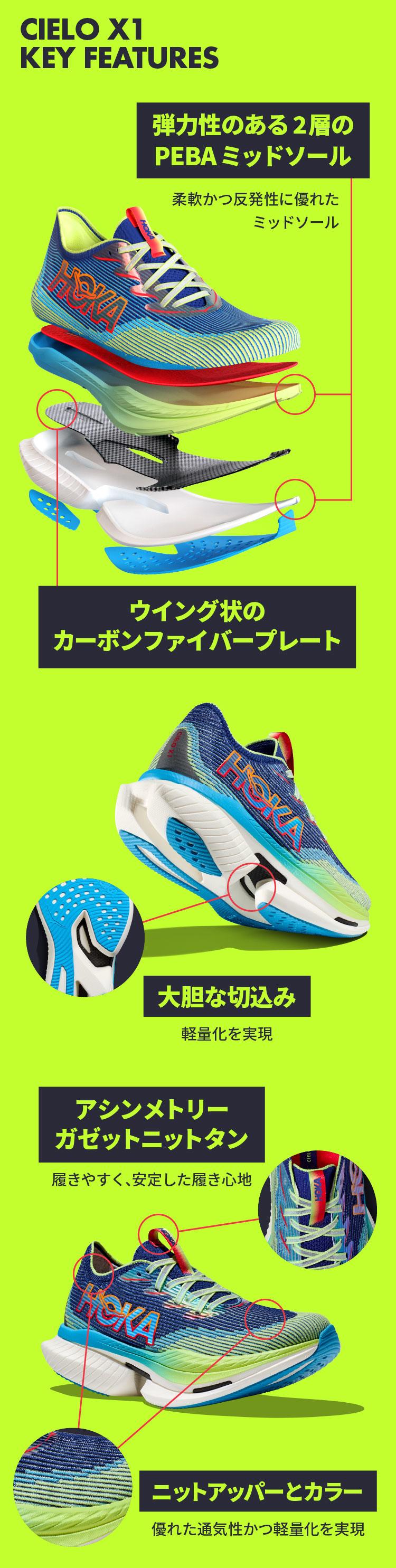 HOKA®公式サイト【シエロ X 1|CIELO X1 1147910 | ユニセックス】ホカ ...