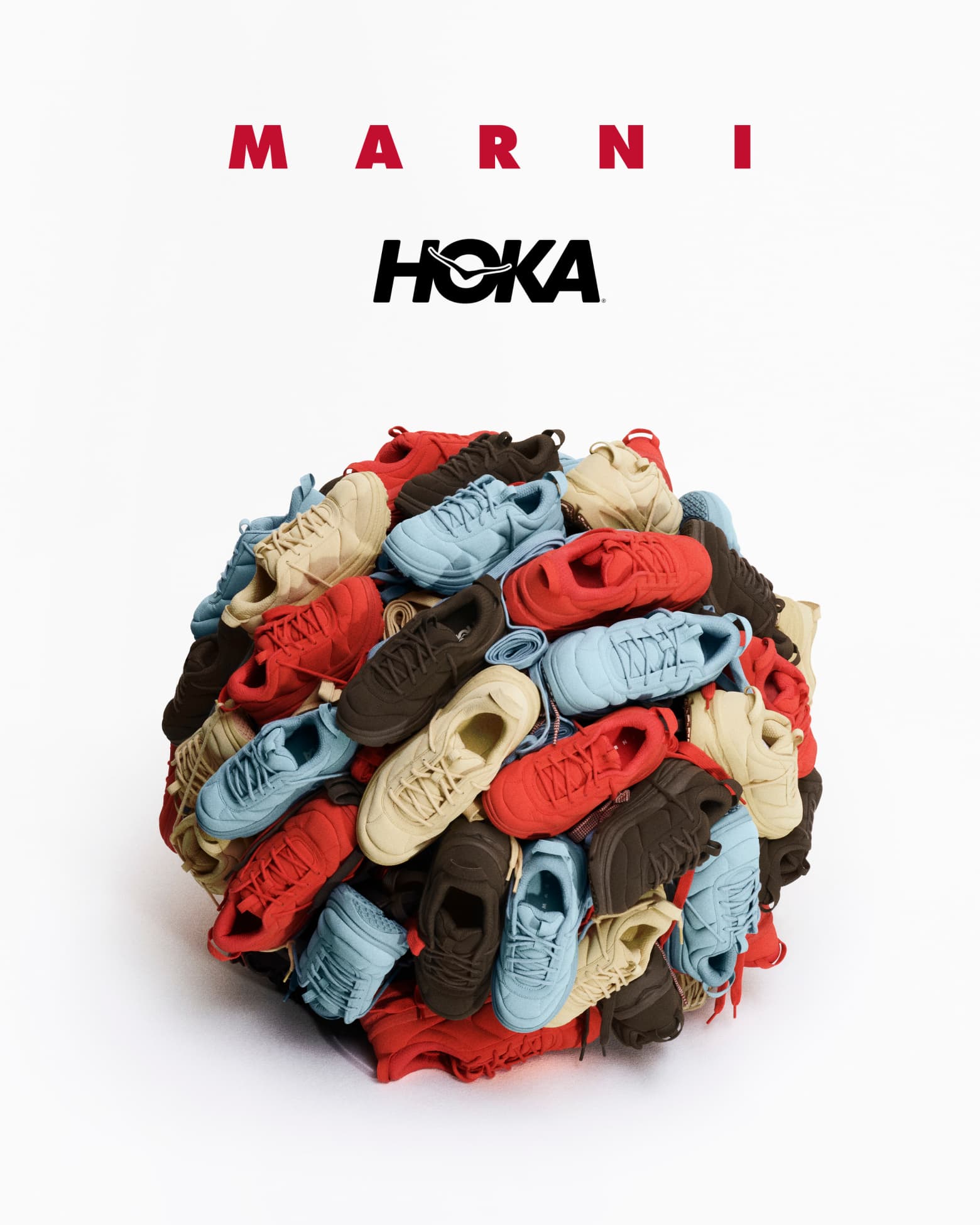 【26.5】HOKA U BONDAI B3LS ホカ　ボンダイ　マルニ マルニ」×「ホカ」のスニーカー ボリュームアップした“ボンダイ