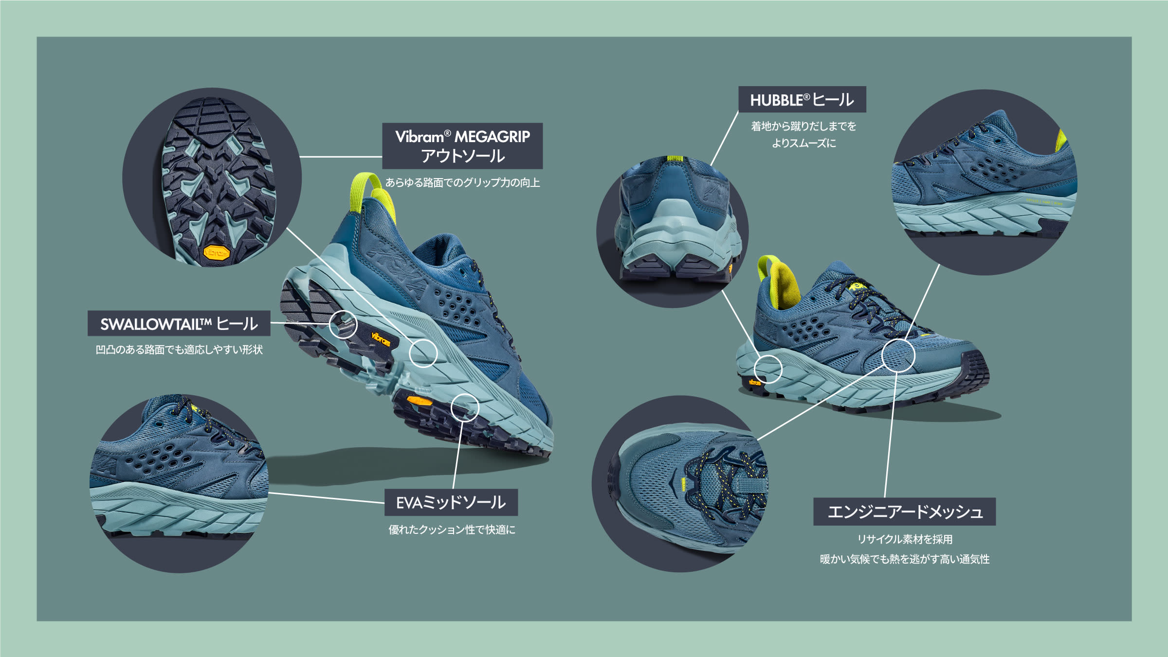 HOKA®公式サイト【アナカパ ブリーズ ロー|ANACAPA BREEZE LOW 195719634414 | メンズ】ホカ オネオネ™
