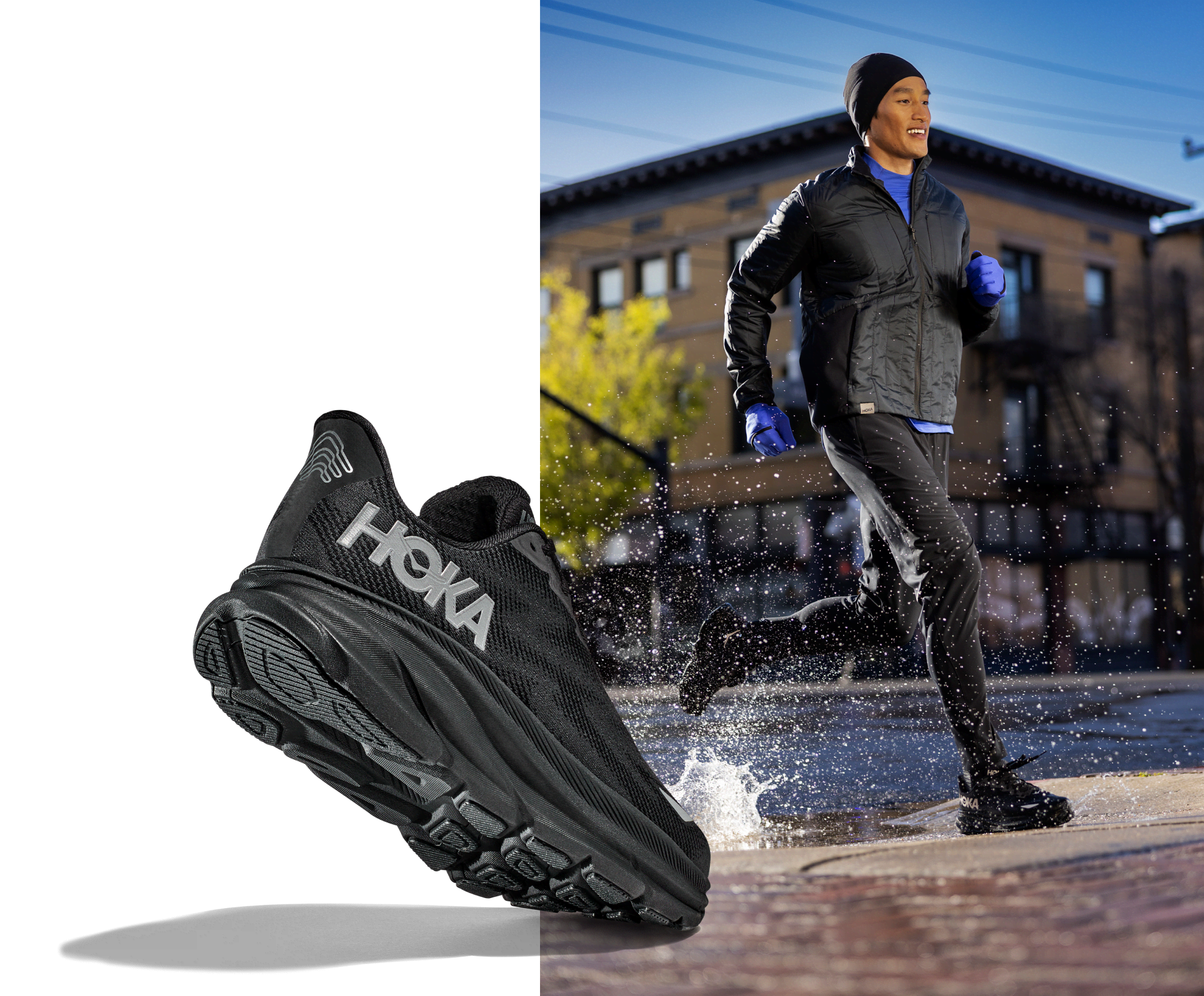 HOKA CLIFTON 9 GTX: Zapatillas de running con gore-tex. - CARRERAS DE  MONTAÑA, POR MAYAYO