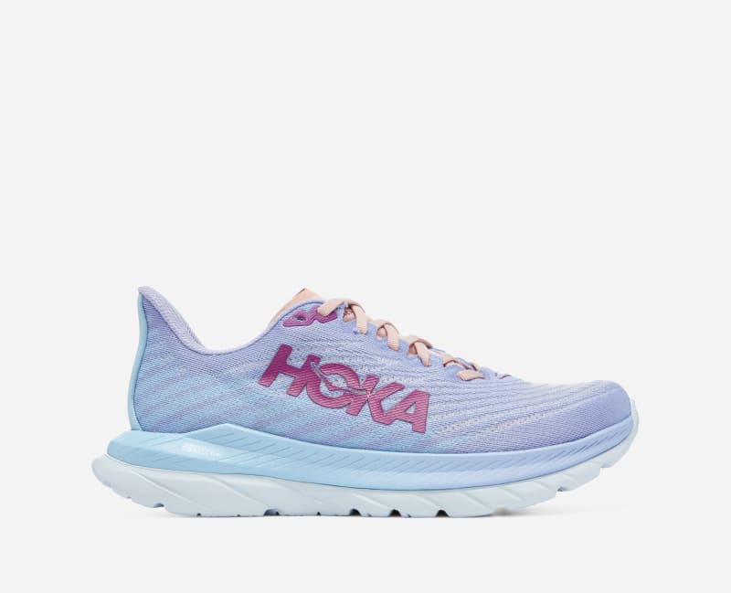 HOKA Mach 5 Chaussures pour Femme en Baby Lavender/Summer Song Taille 42 2/3 | Route