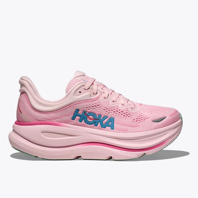 HOKA Women's Bondi 9 Shoes in Rose Tea/Petal, Size 10 W