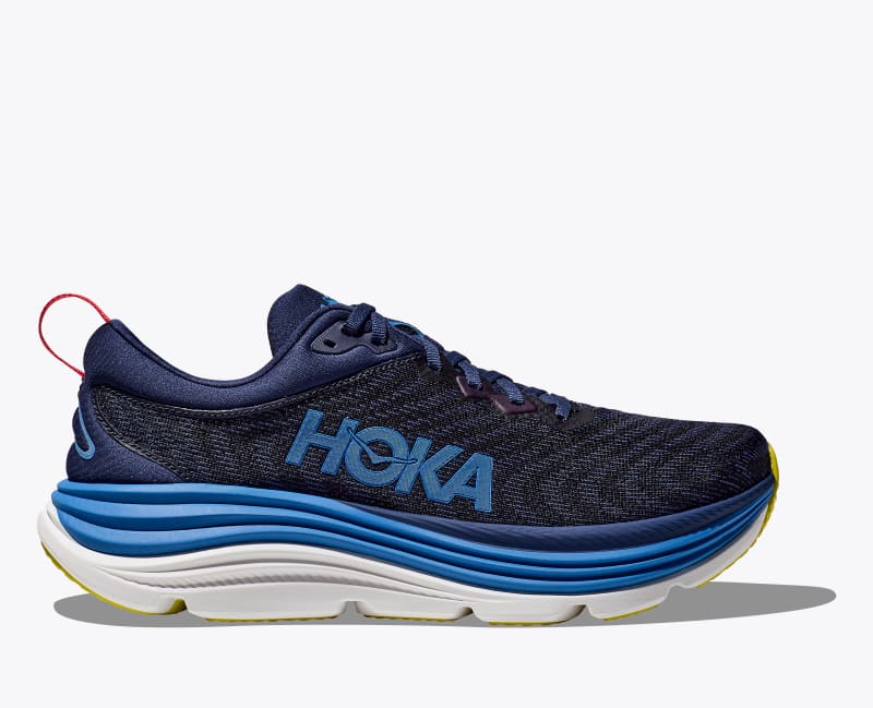 HOKA ONE ONE Mens CONQUEST Grey, Blue, White Running Shoe Size US