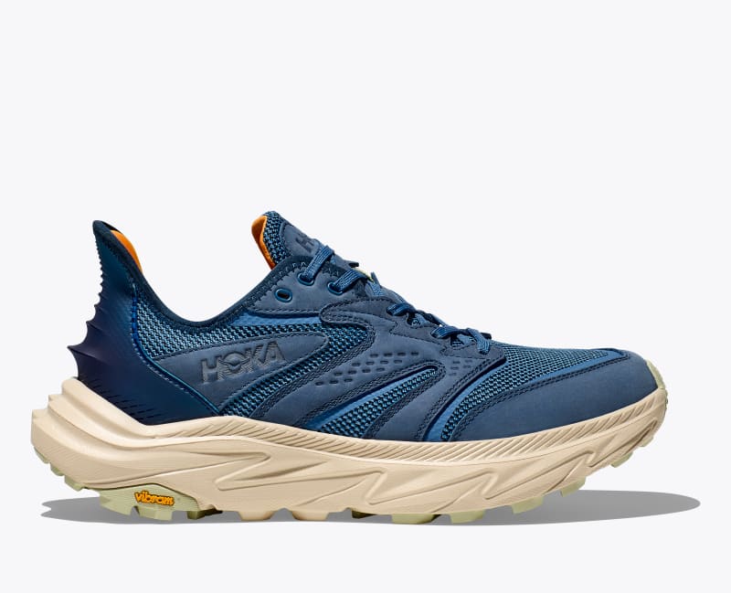 HOKA Men's Anacapa 2 Freedom Shoes in Foggy Night/Oat Milk, Size 7.5