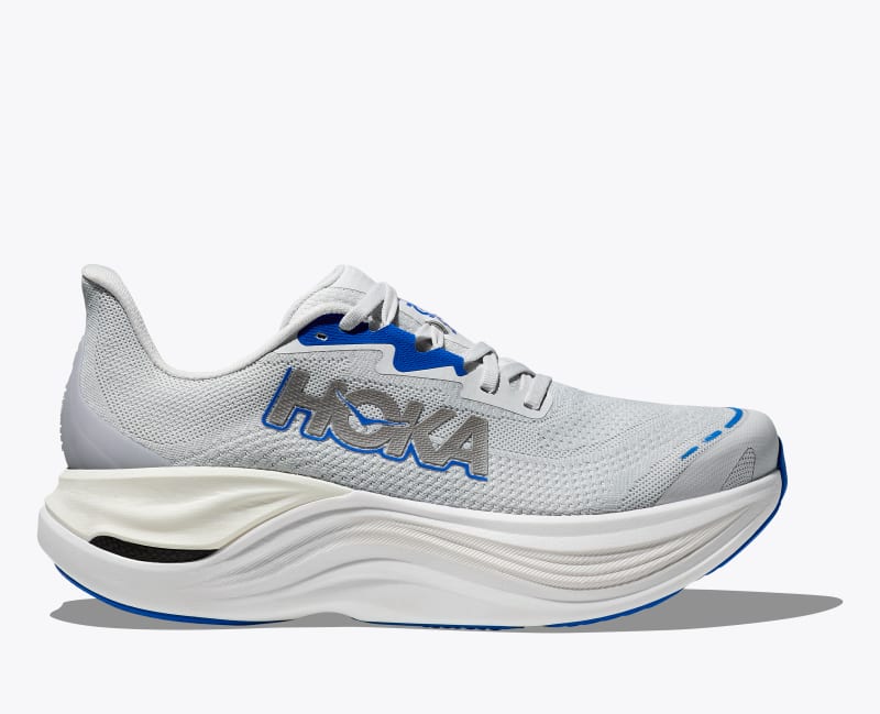 HOKA Men's Skyward X Shoes in Cosmic Grey/Silver, Size 7.5