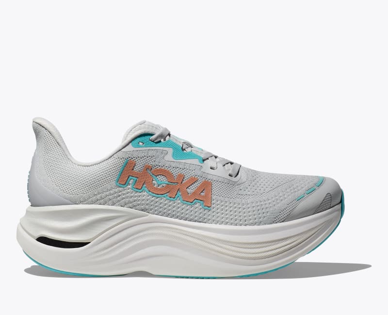 HOKA Women's Skyward X Shoes in Cosmic Grey/Rose Gold, Size 5.5