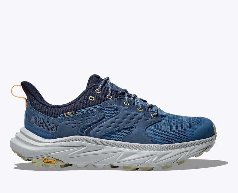 HOKA Men's Anacapa 2 Low GTX Shoes in Foggy Night/Stardust, Size 7.5